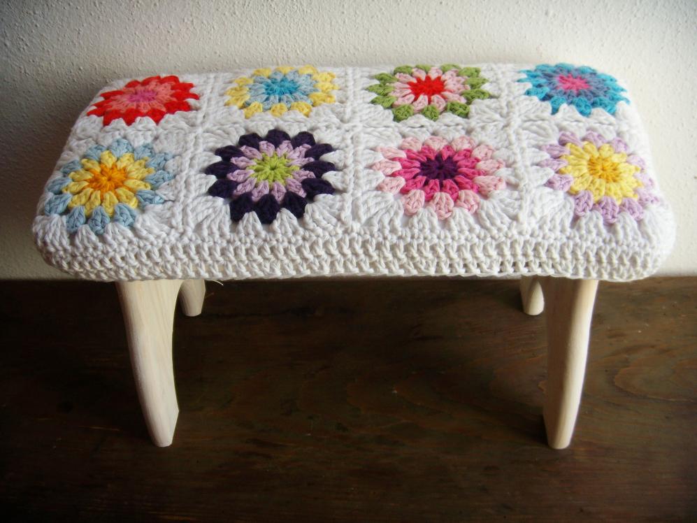 Granny Square Hocker