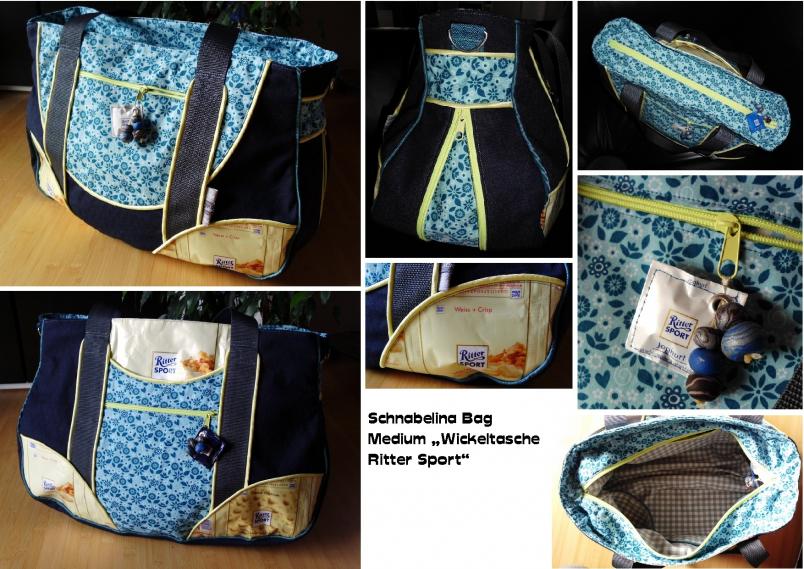 Schnabelina Bag medium mit Zip-It, als Wickeltasche.