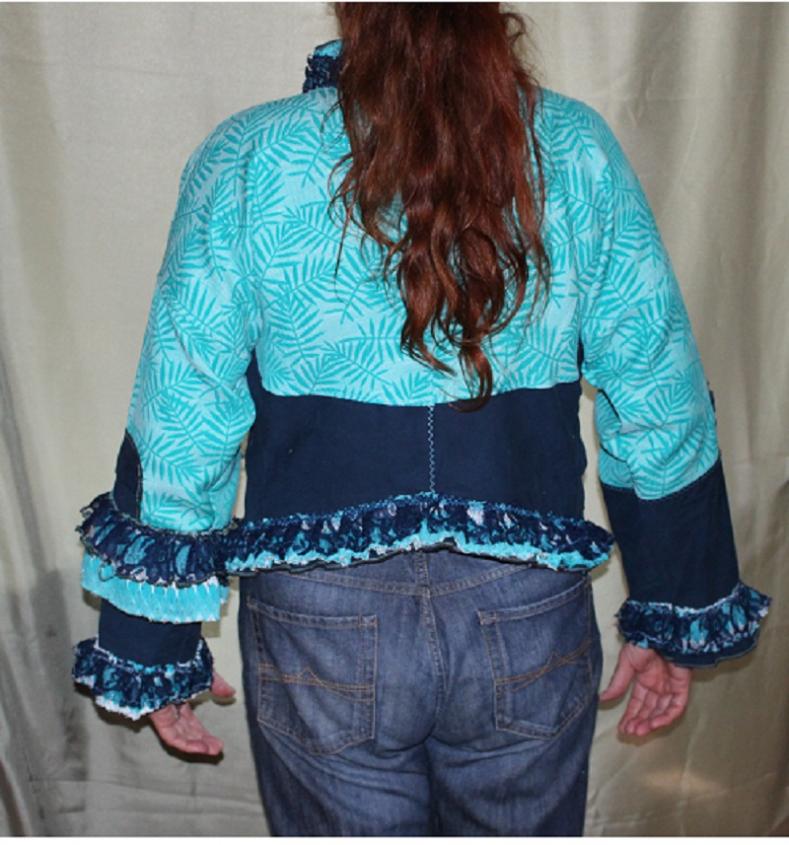 Cargohosen-Jacke, hier von Hinten
