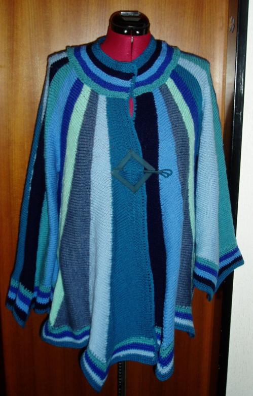 Strickjacke aus verkürzten Reihen