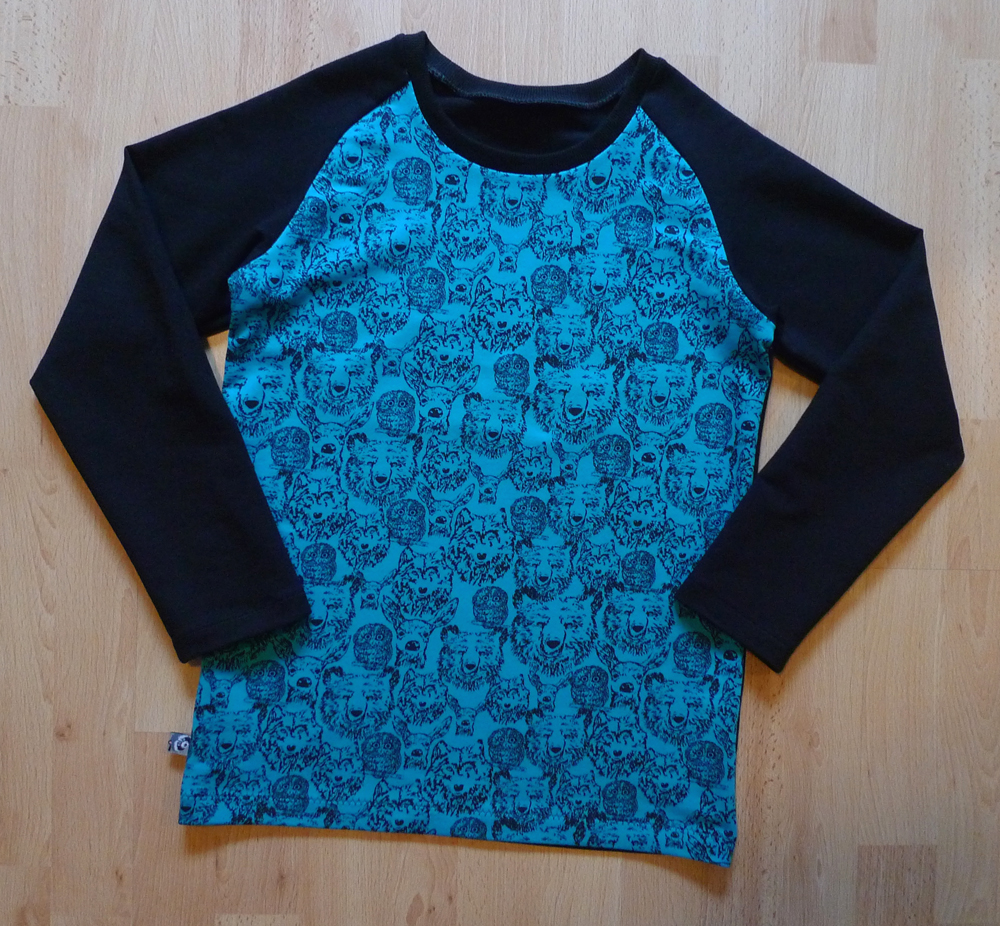 Ottobre Langarmshirt Drums Raglanshirt 146-152