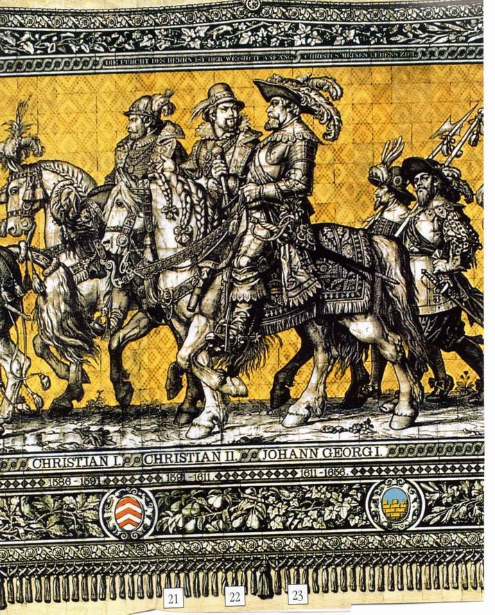 Fürstenzug in Dresden, Vorlage