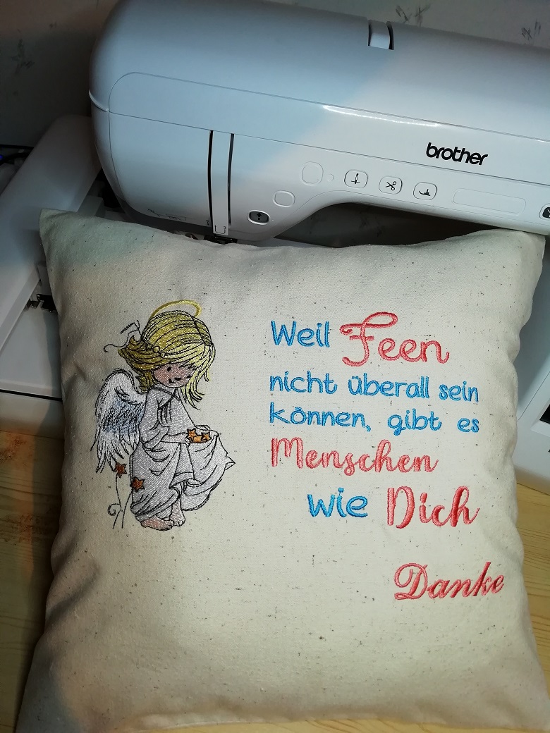 Kissen als dankeschön