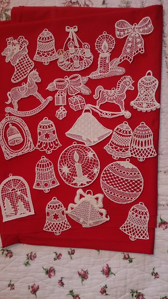 Weihnachtsstickerei