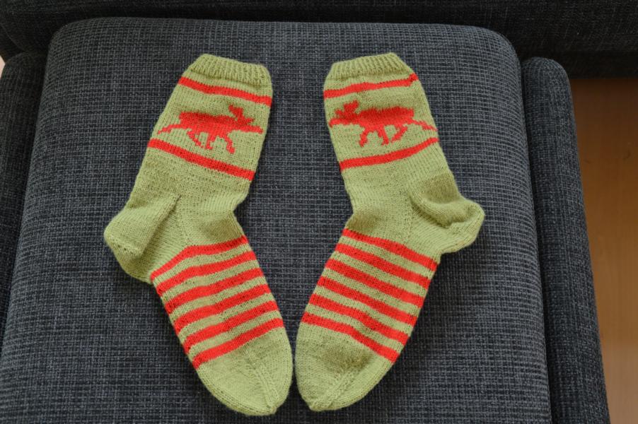 Socken für den Elchfan