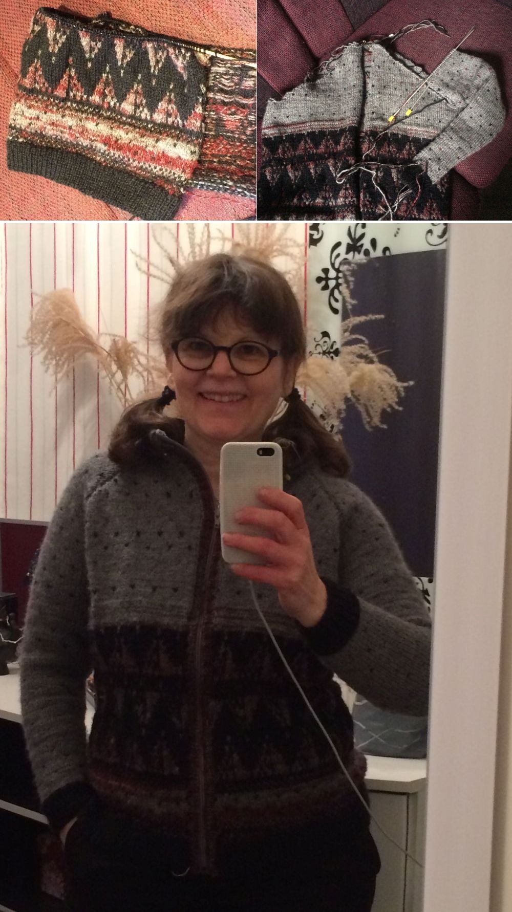 Strickjacke handgestrickt