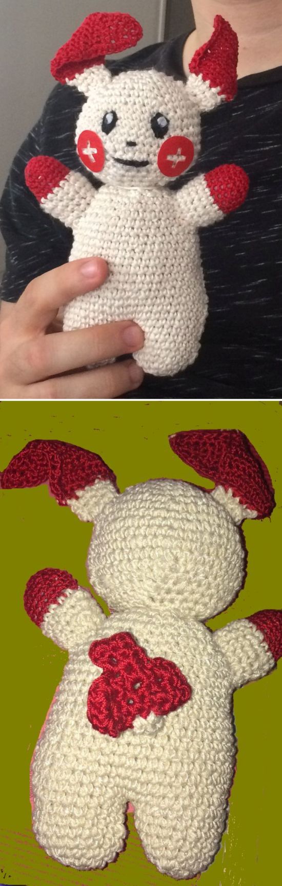 Plusle als Handpuppe