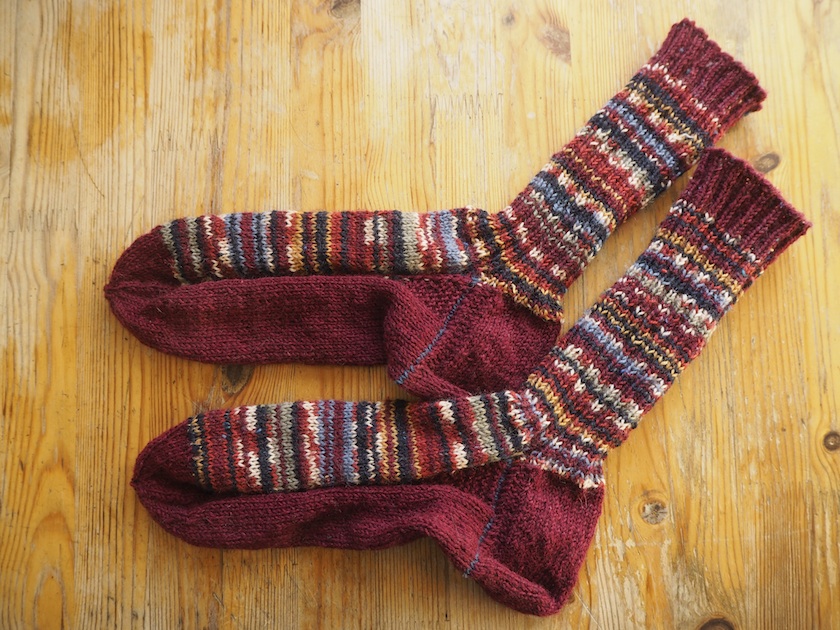 Socke mit Sparvorfuß