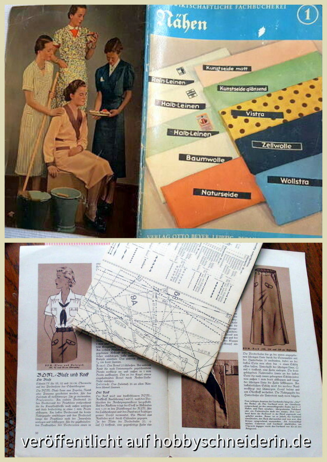 Hauswirtschafliche Fachbücherei, Nähen von 1939
