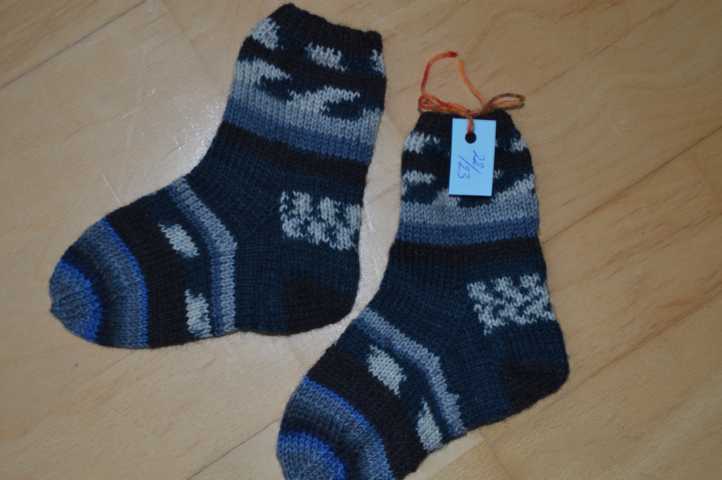 Vielerlei-Blau Kindersocken