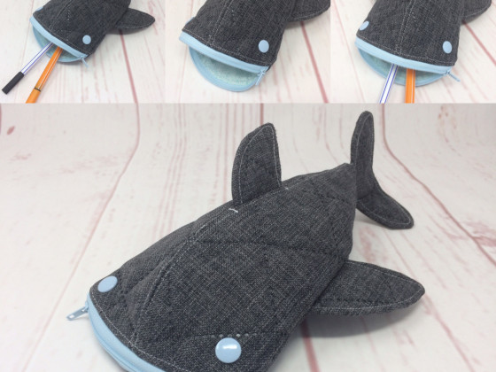 Walhai für die Murmel - Stiftemäppchen