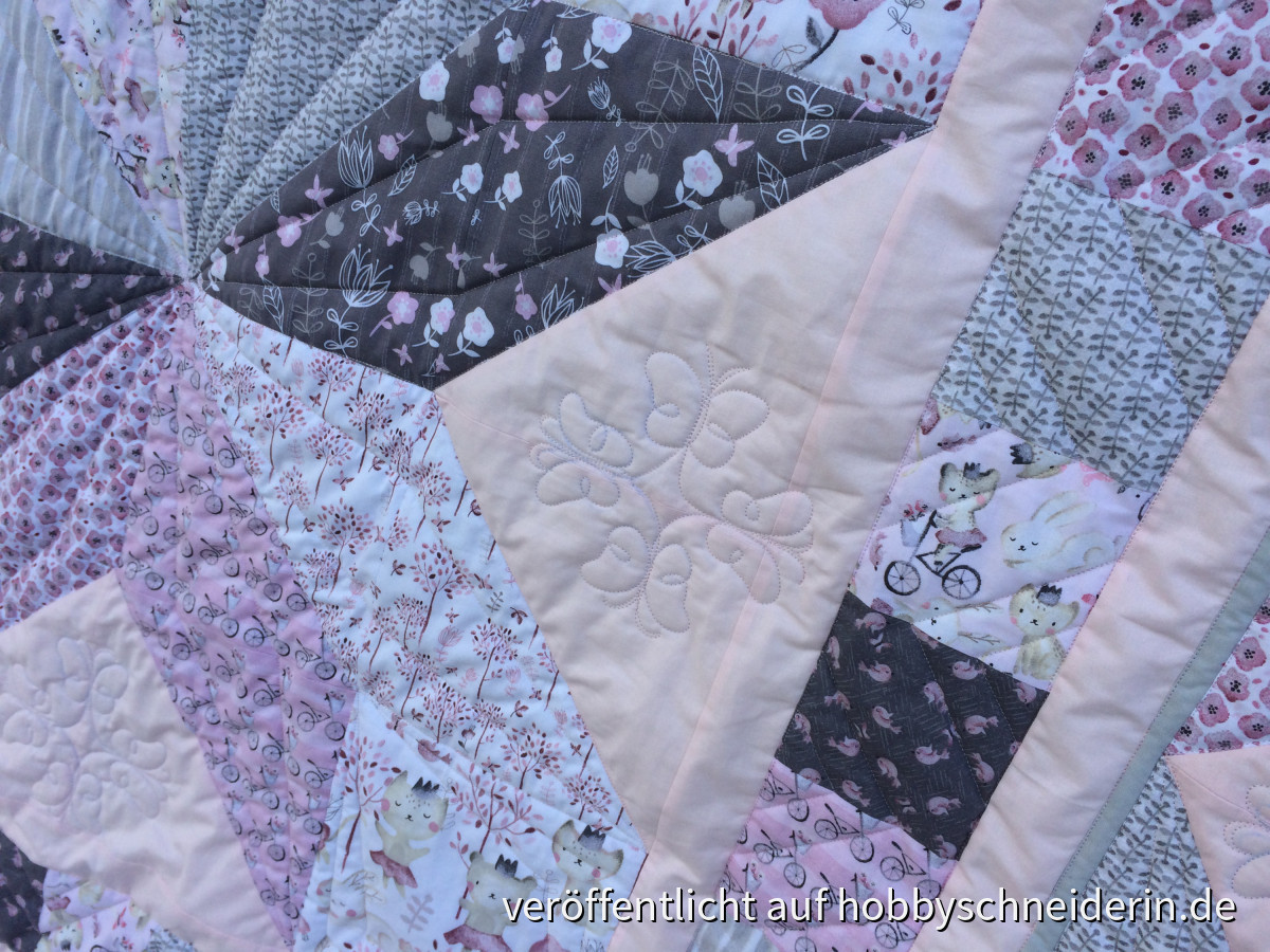 Bunny Butterfly Quilt - Details
