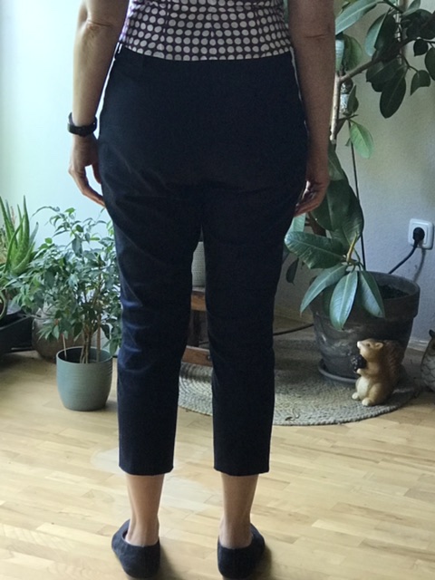 E6 - Bundfaltenhose Nr. 2 hinten -  Ceri