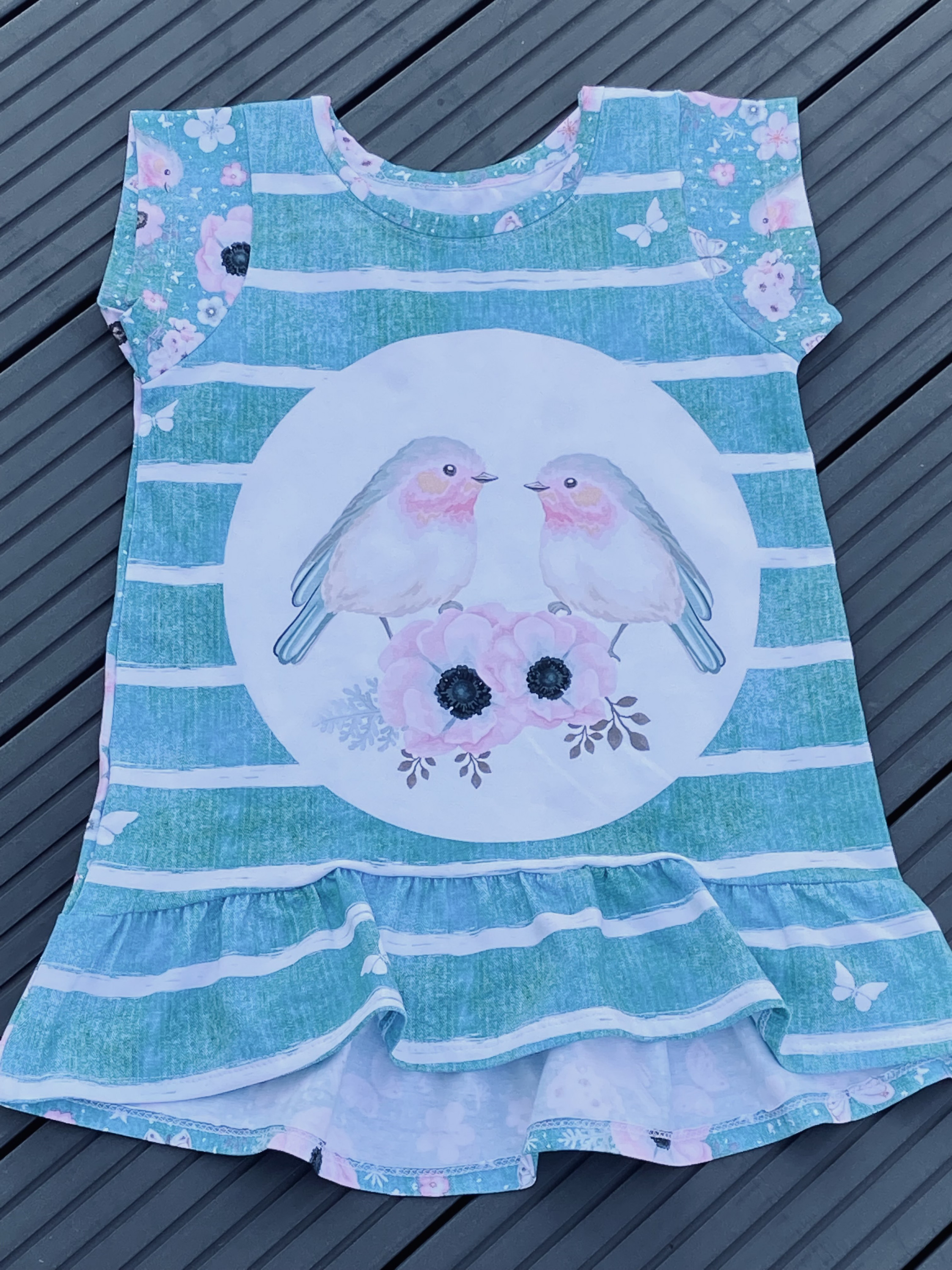 Cutie Shirt aus Bird Panel Gr. 122