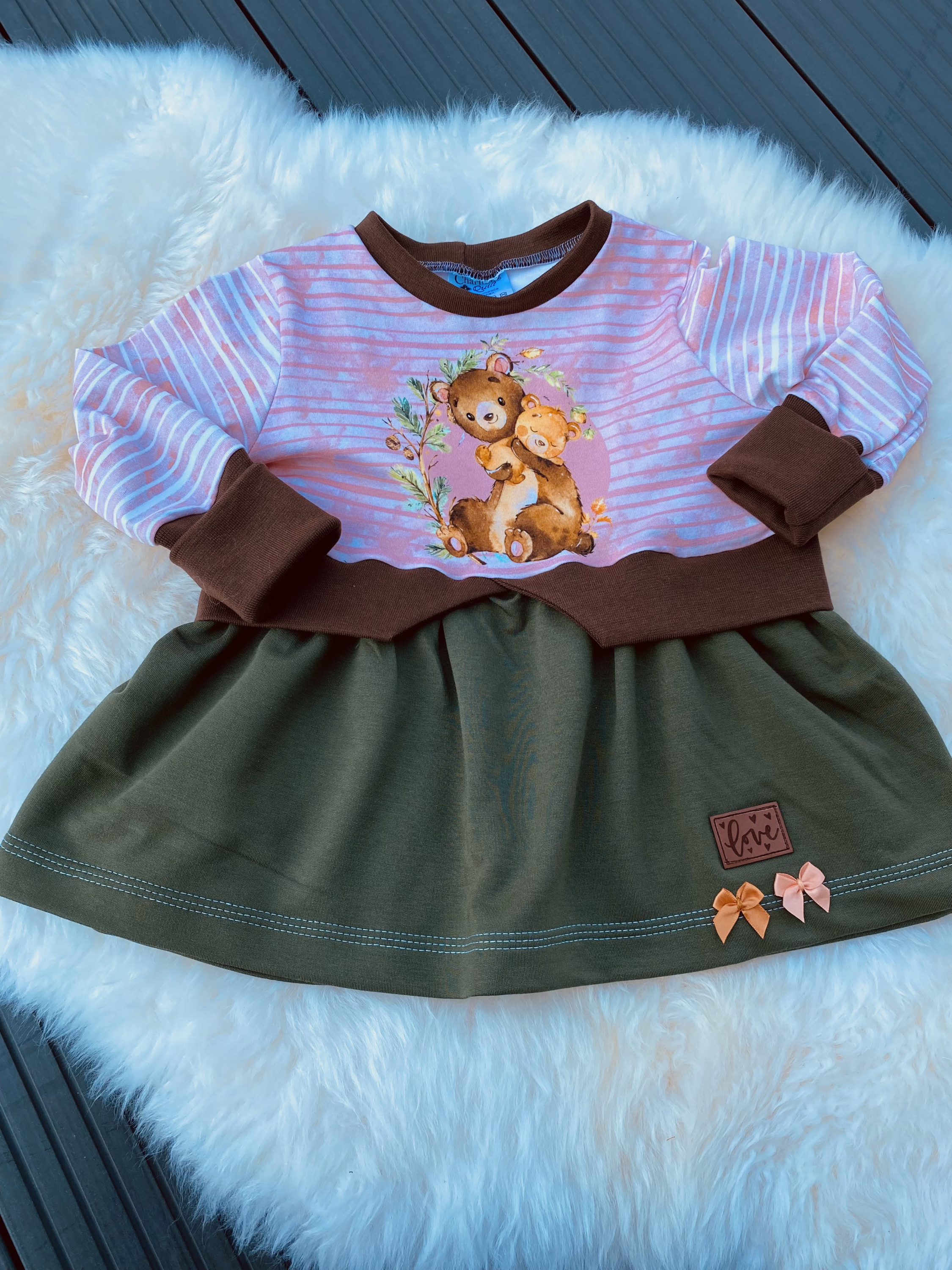 Girly Sweater Bärchen Gr 92