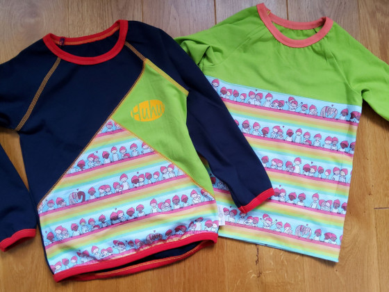 2 T-Shirts passend zum Jogginganzug für die Nichte