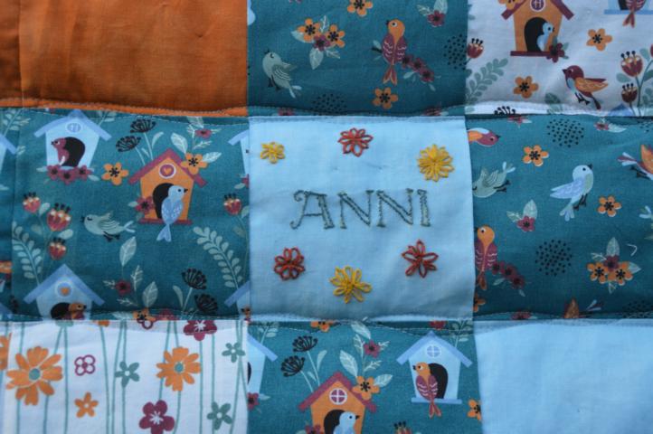 Baby-Quilt "Vogelhäuschen"