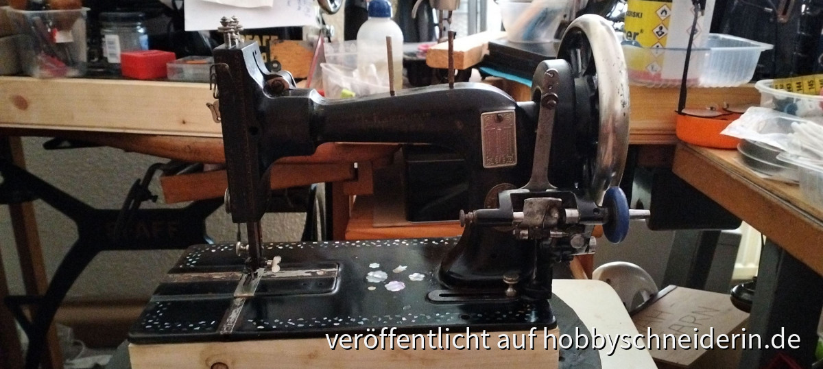 Gritzer Durlach Nähmaschine datiert bei 1896