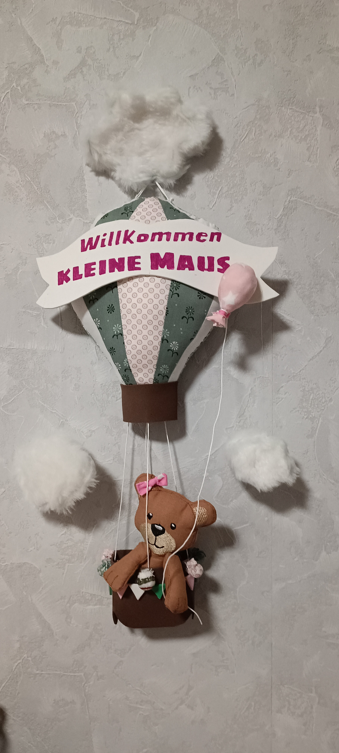 Willkommenstürschild Ballon