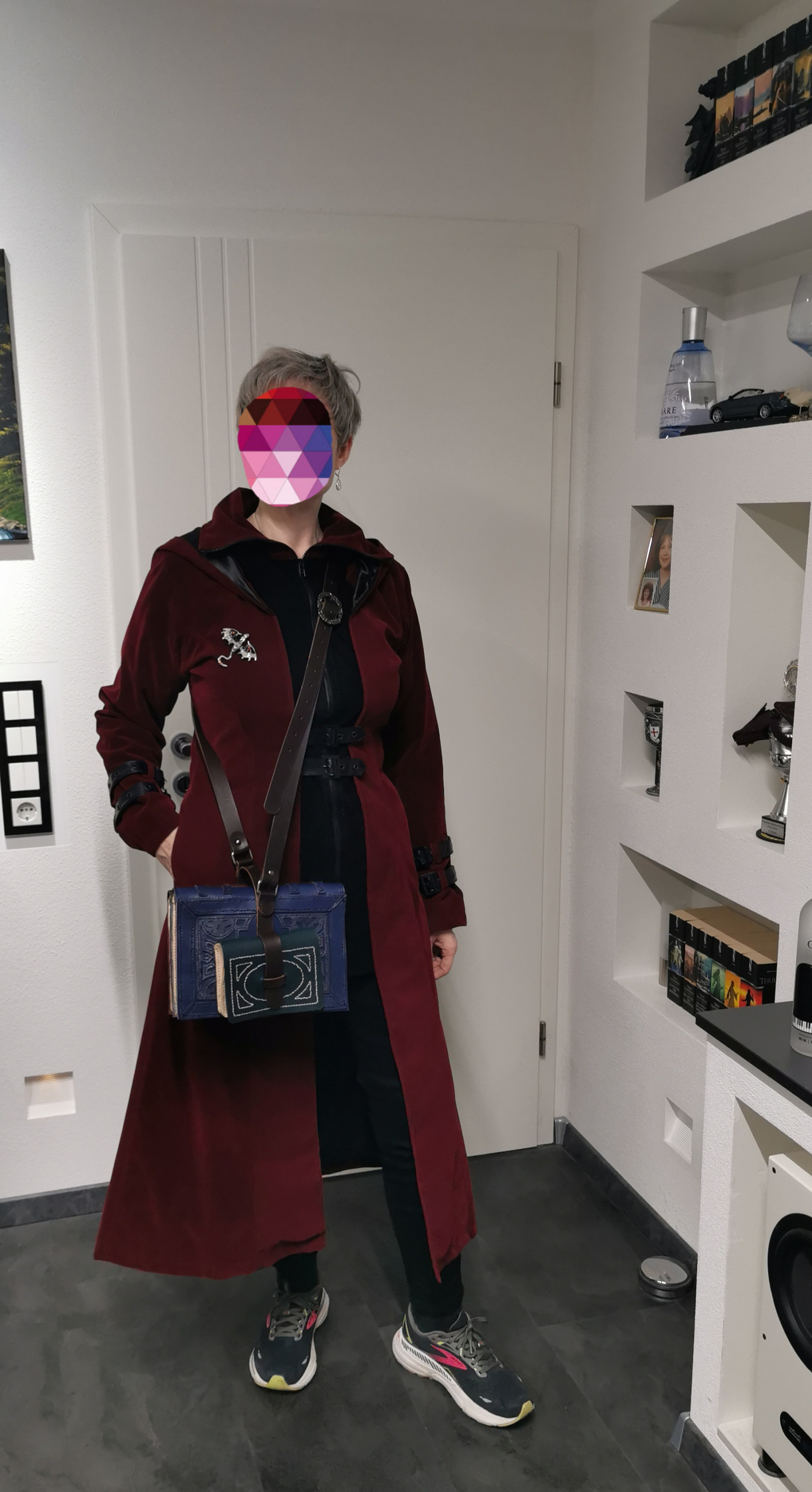 Camouflage Bag / Echtlederhandtasche in Buchform