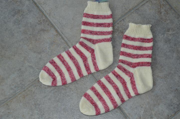 Ringelsocken aus Resten