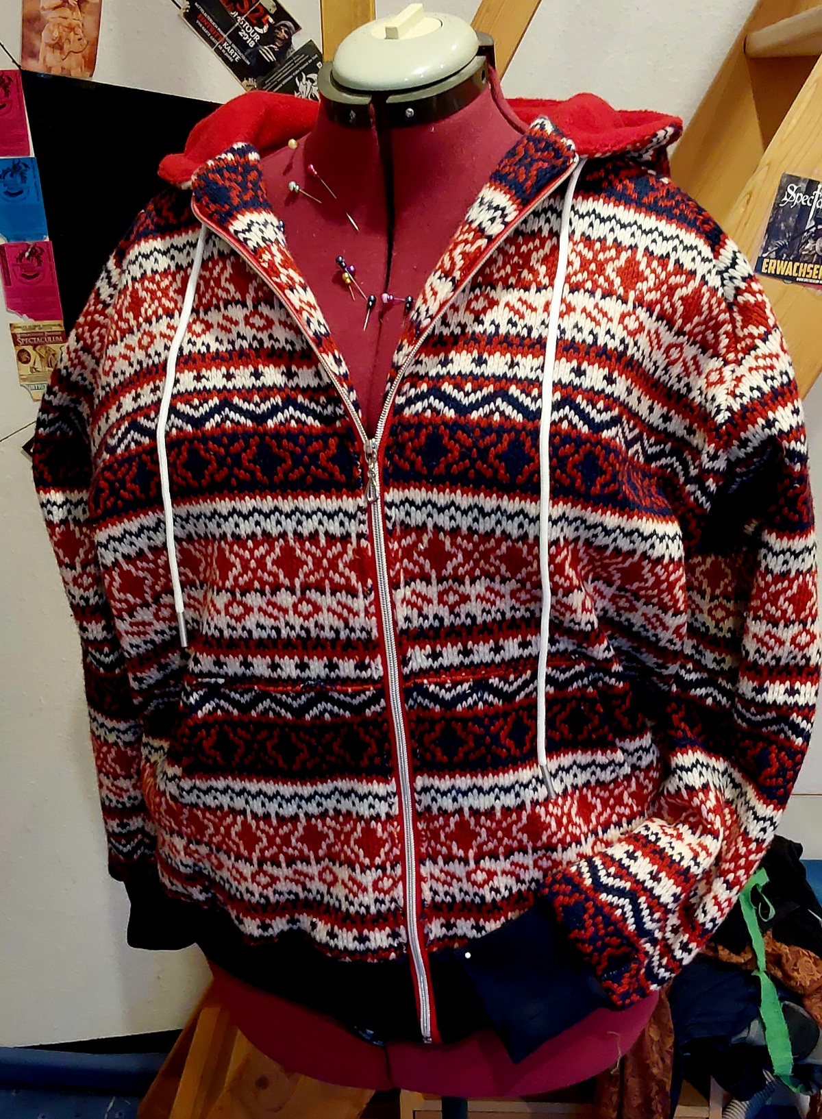 Strickjacke nach dem Schnitt der Sweatjacke "Janice" von pattydoo