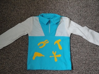 Manni Shirt aus Ottobre 2012 in Gr.98die Velours sind  aufgebügelt - das Richtige für kleine Handwerker