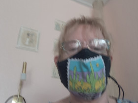 Maske mit Kinnkeil