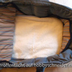 Ein leicht gefütterter Schlafsack fürs Baby aus Baumwollstoff mit Vliesfüllung (Futter: Baumwolljersey)