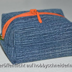 Mini-Boxy-Bag aus Jeansrest