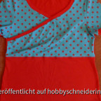 Shirt in Wickeloptik, Schnitt gebastelt aus einem Ottobre T-Shirt