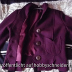 Meine neue Walkjacke. Eine leicht abgewandelte Ulrike von Farbenmix mit selbst dazukonstruiertem Futter.