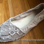 Espadrilles Leinen mit Spitze