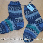 Blaue Kindersocken Gr 22-23