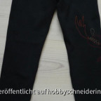 Leggings mit coolem Drachenmotiv (Kinderzeichnung als Vorlage genutzt), die passt super unter Knieschützer zum Inlineskaten!