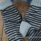 Socken mit Fake-Zopf