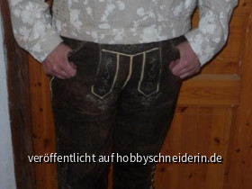 Pullbluse, für diese Hose extra angefertigt