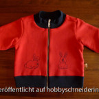 Sweatshirtjacke Gr. 62-68, Schnitt Ottobre.