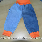 Babypumphose aus ausrangierten Jeans