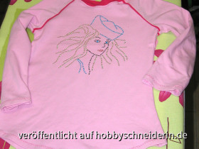 Kindershirt mit Pseudo-Paspel