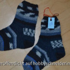 Vielerlei-Blau Kindersocken