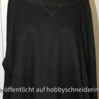 Oversize-Sweatshirt Burda 06/14, Modell 114Halsausschnittbündchen aus Seidensatin. (Bündchenware ummantelt von Seidensatin mit hohem Elasthan-Anteil).