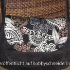 Shopper aus dem Buch "Meine Tasche Mein Design" zum Teil aus einer alten Cordhose