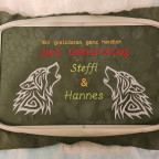 Ein gestickter Geburtstagsgruß