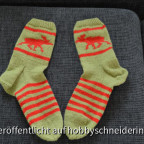 Socken für den Elchfan