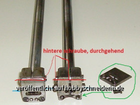 Der Biesennadelhalter der Pfaff 130-115 Mehrnadelhalterung