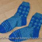 Meine ersten Entrelac Socken