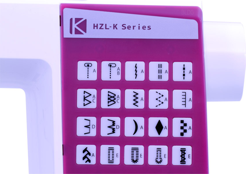 Juki HZL-K65 Direktwahltasten Stichmuster