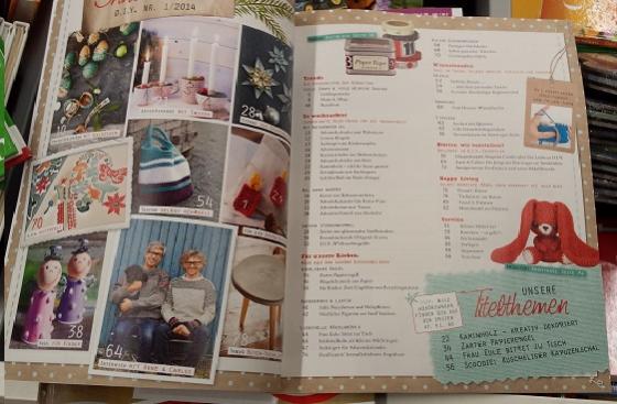 DIY Kreativ Magazin Inhaltsverzeichnis