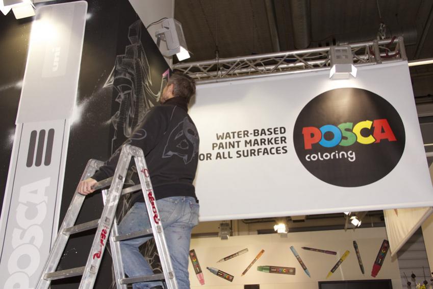 Posca Coloring live auf der Creativeworld